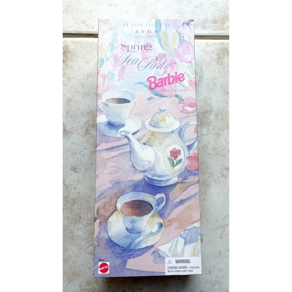 Mattel Spring Tea Party Barbie Doll Avon Special‎ Edition 1997 Vintage